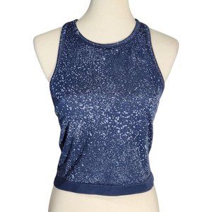 Lululemon Ebb to Street Cropped Racerback Tank Top  Mineral Blue Women's Size 10